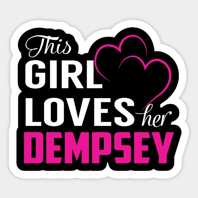 This Girl Loves Her DEMPSEY Sticker by TamekiaLuczakmv